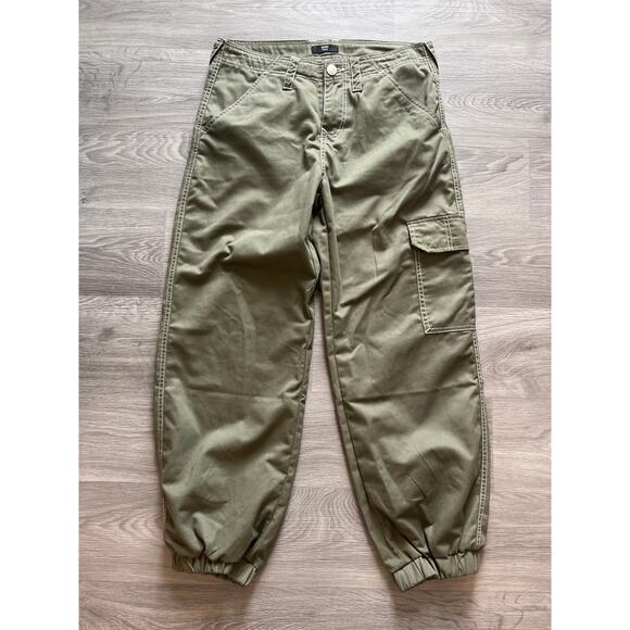 NWOT True Religion size 29 olive green Bobbi Baggy cargo pants joggers - Picture 2 of 6